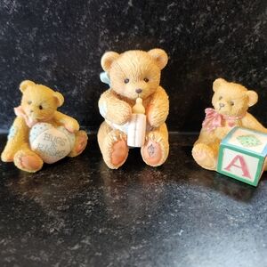 Cherished Teddies Collectibles Set Of 3 1993-1995